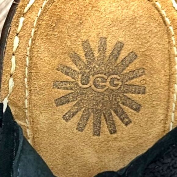 UGG AUSTRALIA Blue Leather Sling back Wedge Sandal. SIZE 10 - Picture 8 of 10